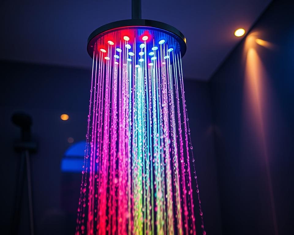 LED douchekop kleuren