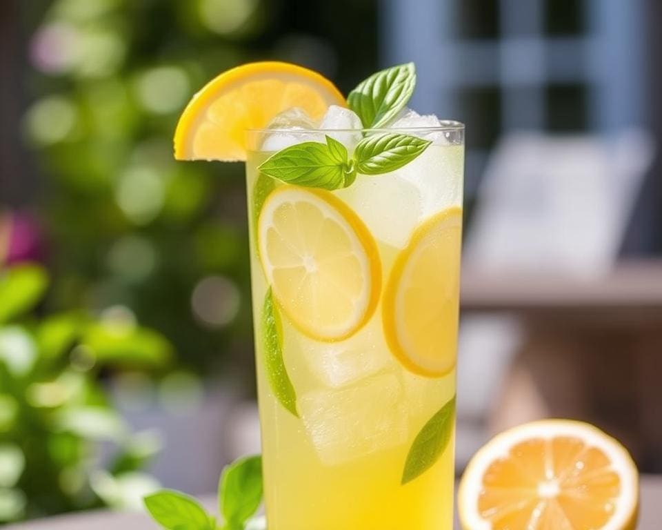 Lemon Basil Fizz: Fris en verfrissend