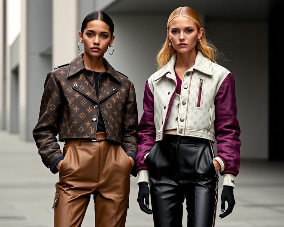 Louis Vuitton cropped jassen: Iconisch en modern