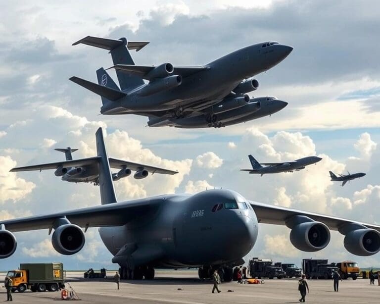 Militaire vrachtvliegtuigen: technologie voor grootschalig transport