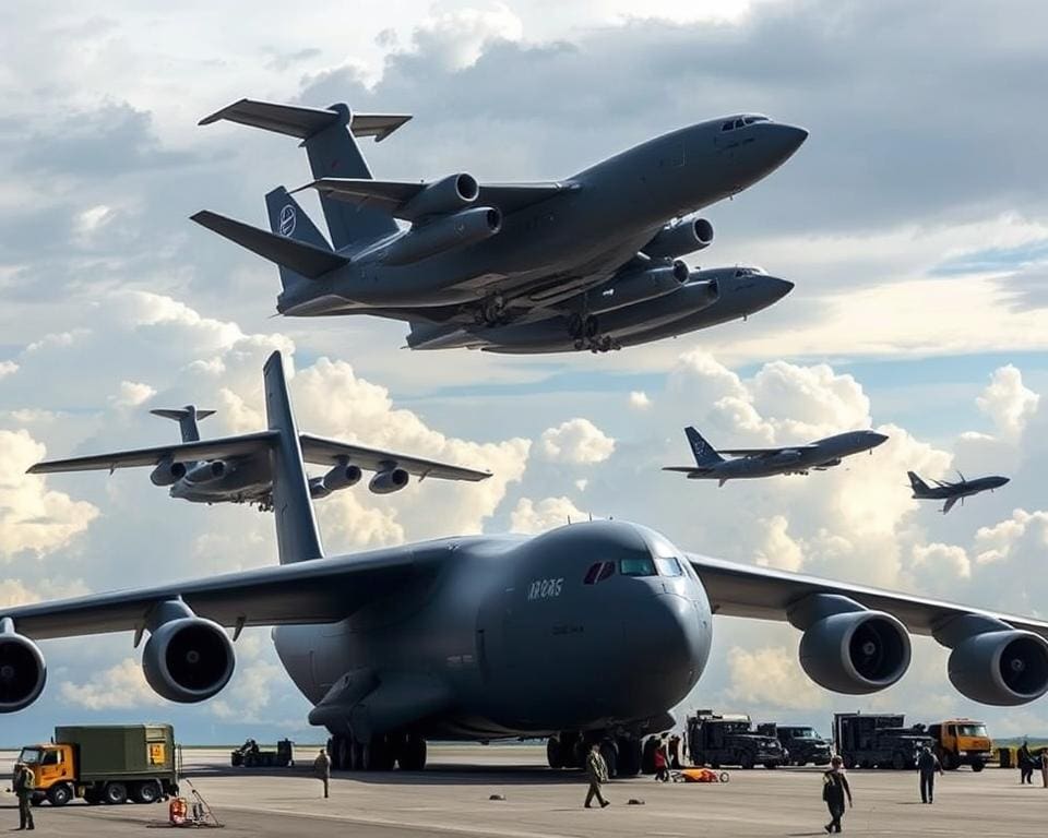 Militaire vrachtvliegtuigen: technologie voor grootschalig transport