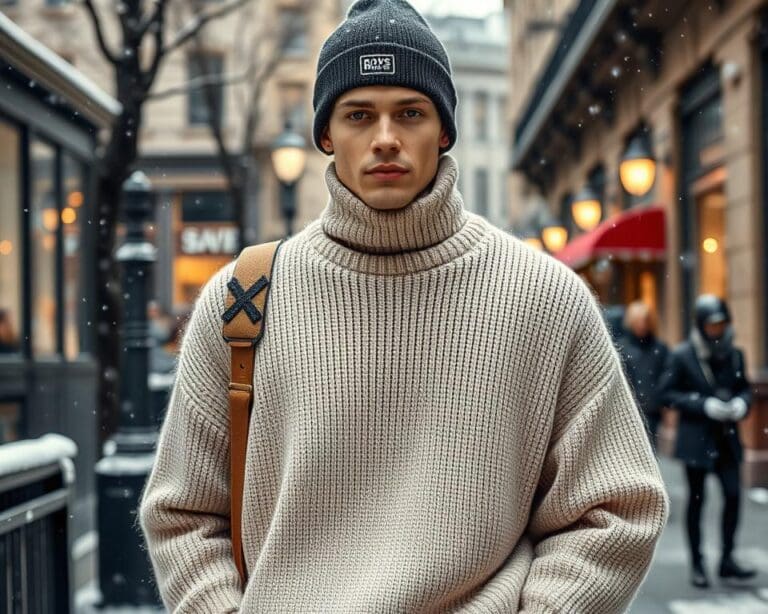 Off-White oversized coltruien: Voor een casual winterstijl