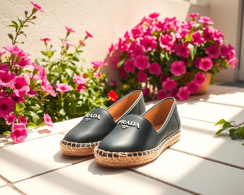 Prada espadrilles voor een verfijnde zomerse look