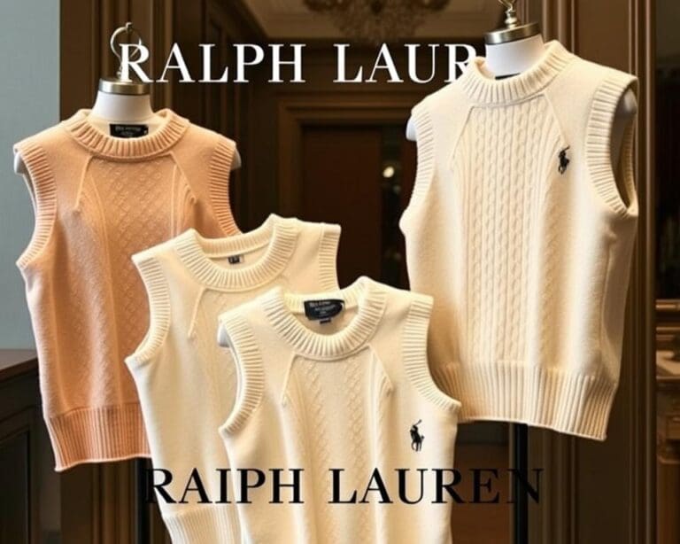 Ralph Lauren mouwloze truien: Klassiek met een moderne twist