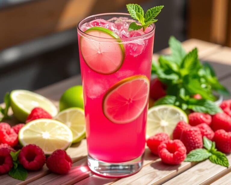Raspberry Lime Cooler: Zoet, zuur en sprankelend
