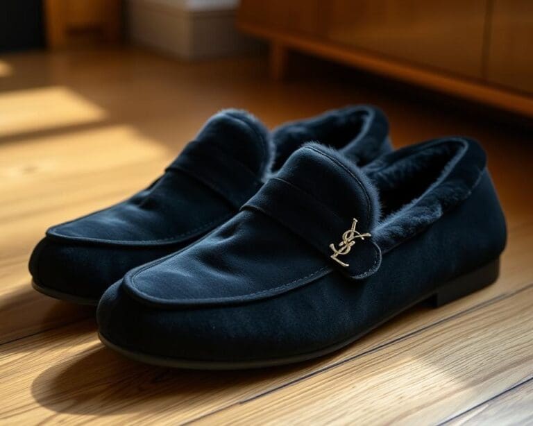 Saint Laurent pantoffels: Luxe comfort voor thuis