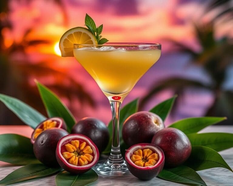Tropical Passion Fruit Martini: Een exotische favoriet