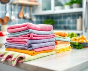 Vaatdoeken die hygiëne en netheid naar de keuken brengen