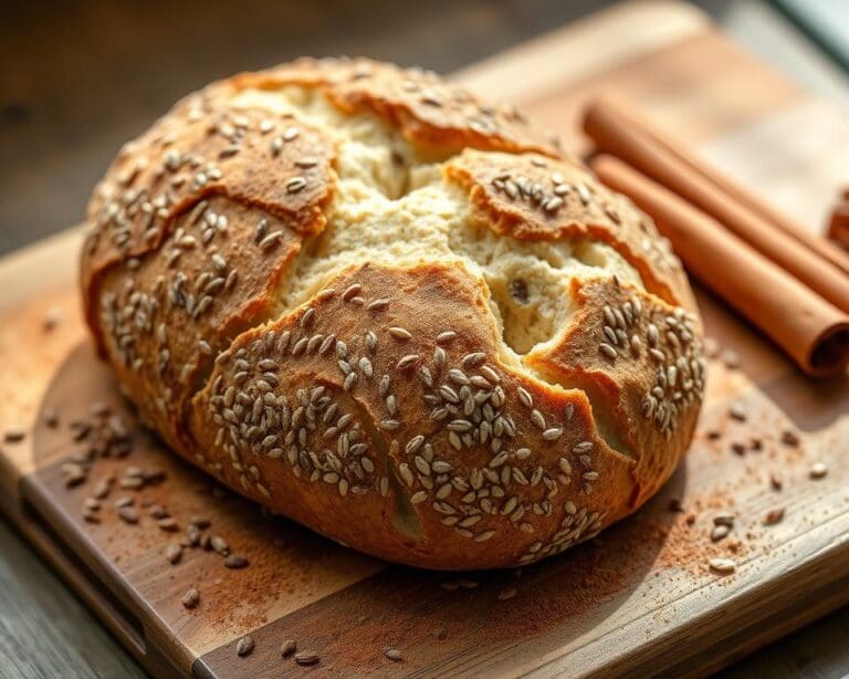 Volkorenbrood met zaden en een vleugje kaneel