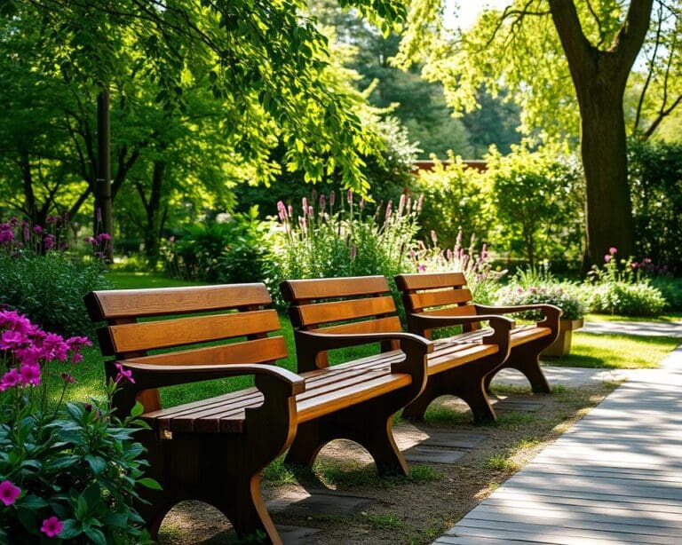 Zitbanken die Prachtig Samensmelten met Natuurlijke Omgeving