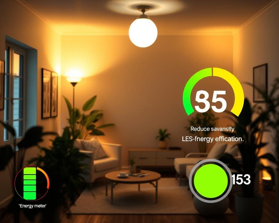 energiebesparing door energie-efficiënte verlichting