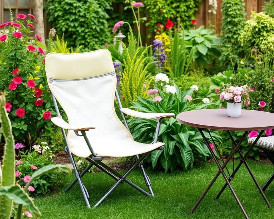 gebruik klapstoelen