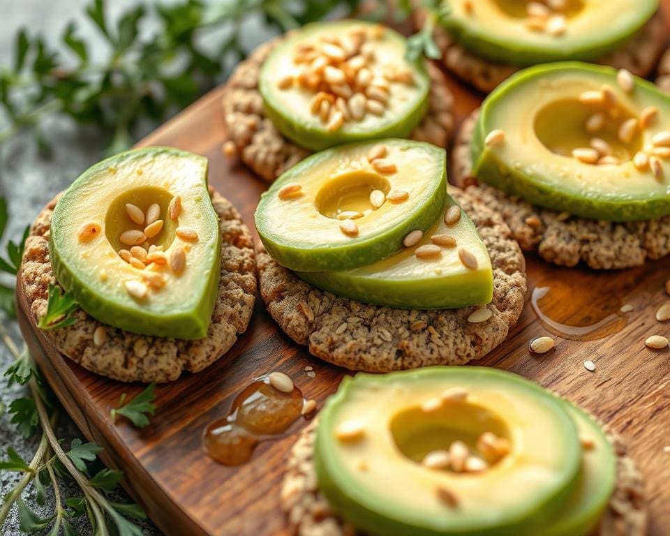 gezondheidsvoordelen volkoren crackers met avocado