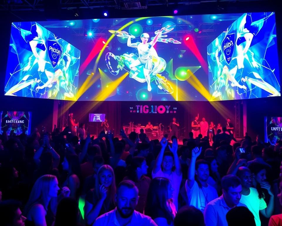 holografische projectie voor evenementen