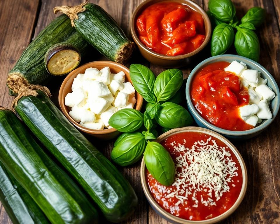 ingrediënten auberginerolletjes