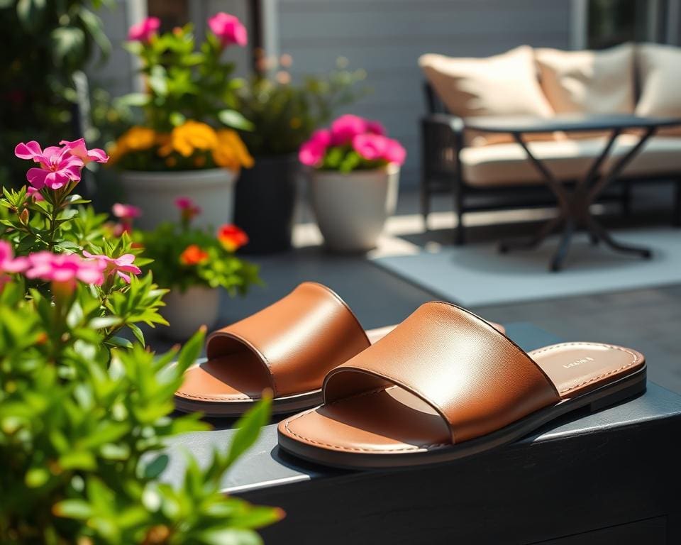 leren slippers voor zomerse stijl