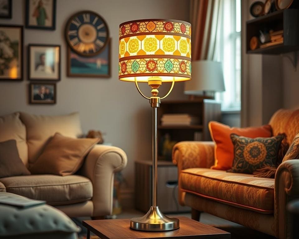 retro staande lamp
