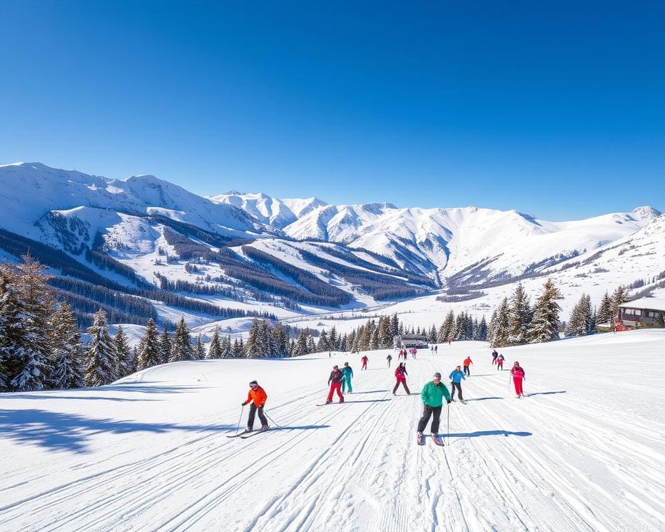 skiën in La Plagne