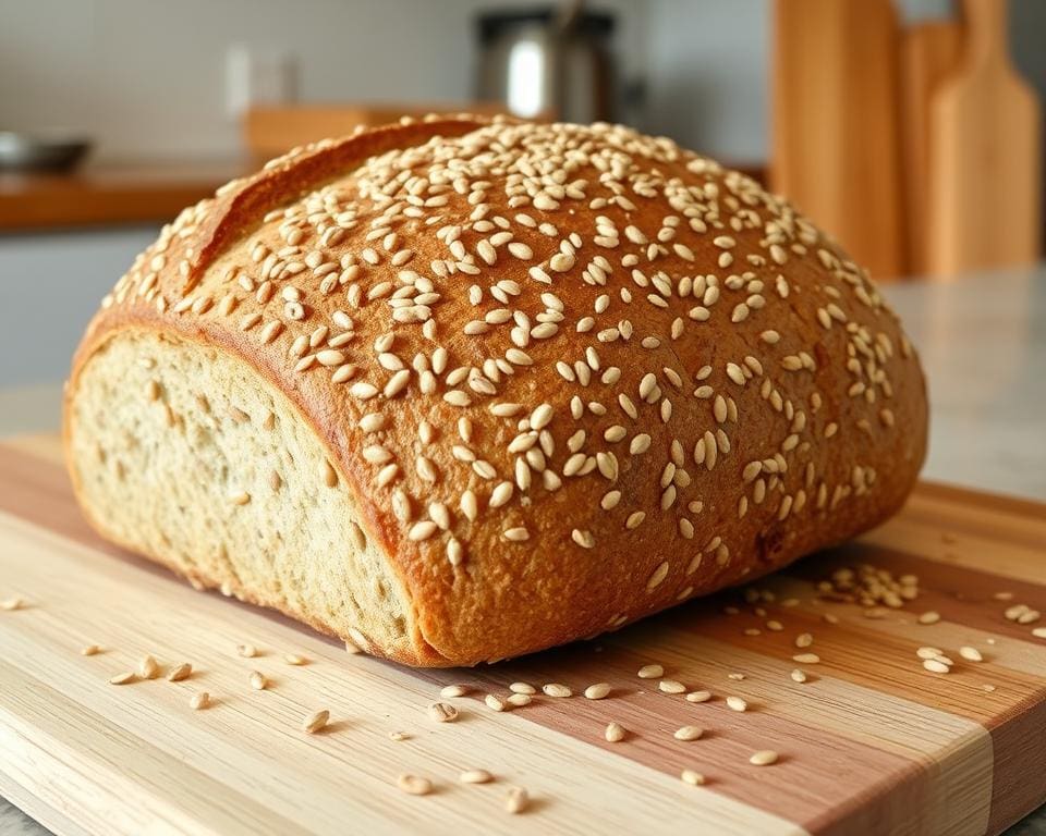 smaken zuurdesembrood met sesamzaadjes