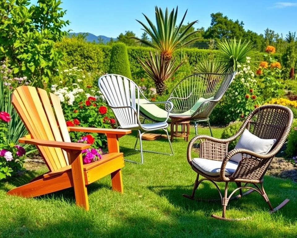 soorten tuinstoelen