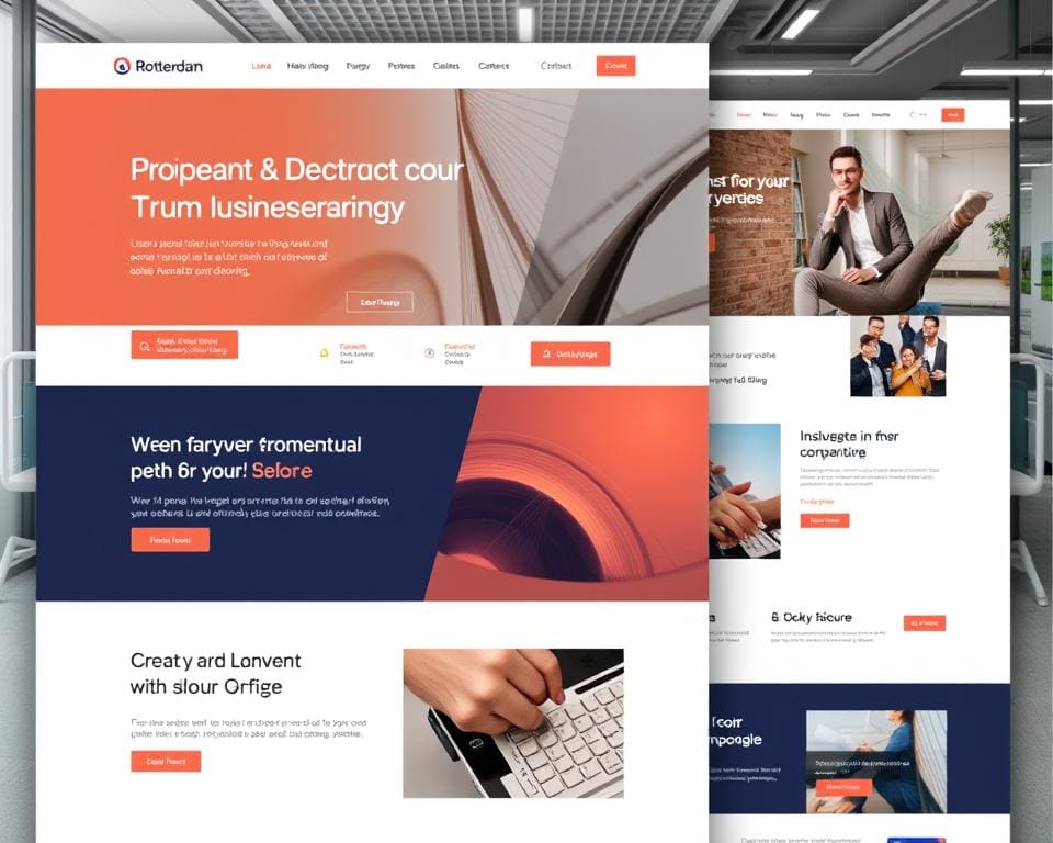 unieke ontwerpen zakelijke website
