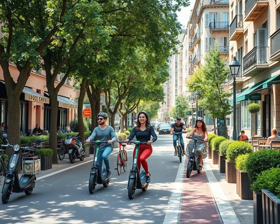 voordelen elektrische scooters in steden