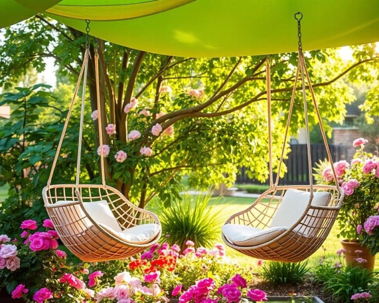 Hangstoelen voor ontspanning in huis of tuin