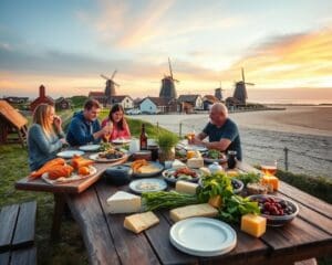 Wat zijn de culinaire opties tijdens teambuilding op het eiland?