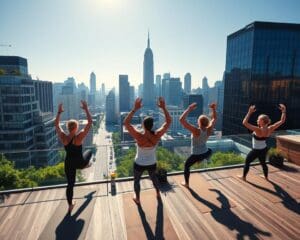 Welke steden bieden de beste rooftop yoga lessen?