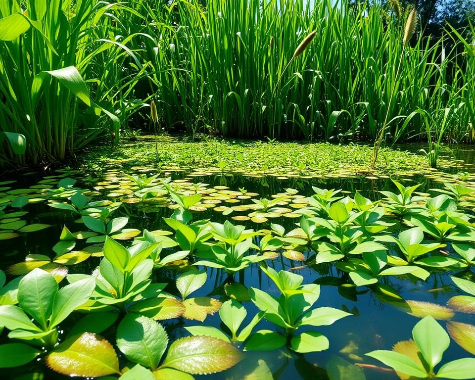 Welke vijverplanten helpen bij helder water?