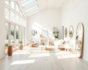 Hoe maak je een klein huis groter met licht?