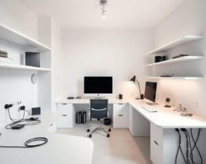 Hoe werk je kabels weg in de werkkamer?