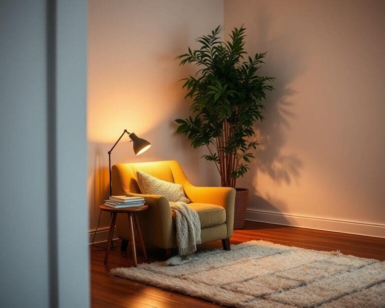 Hoe creëer je een knusse hoek in een grote kamer?