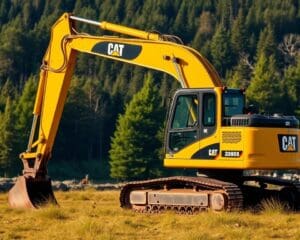 Hoe milieuvriendelijk is de Caterpillar 320 graafmachine?