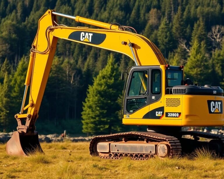 Hoe milieuvriendelijk is de Caterpillar 320 graafmachine?