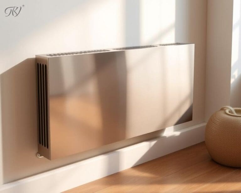 Hoe strak sluit een metalen radiator ombouw aan?