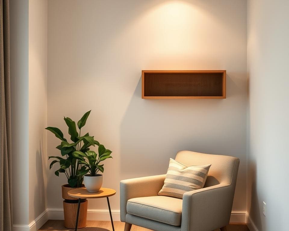 Hoek in huis praktisch benutten