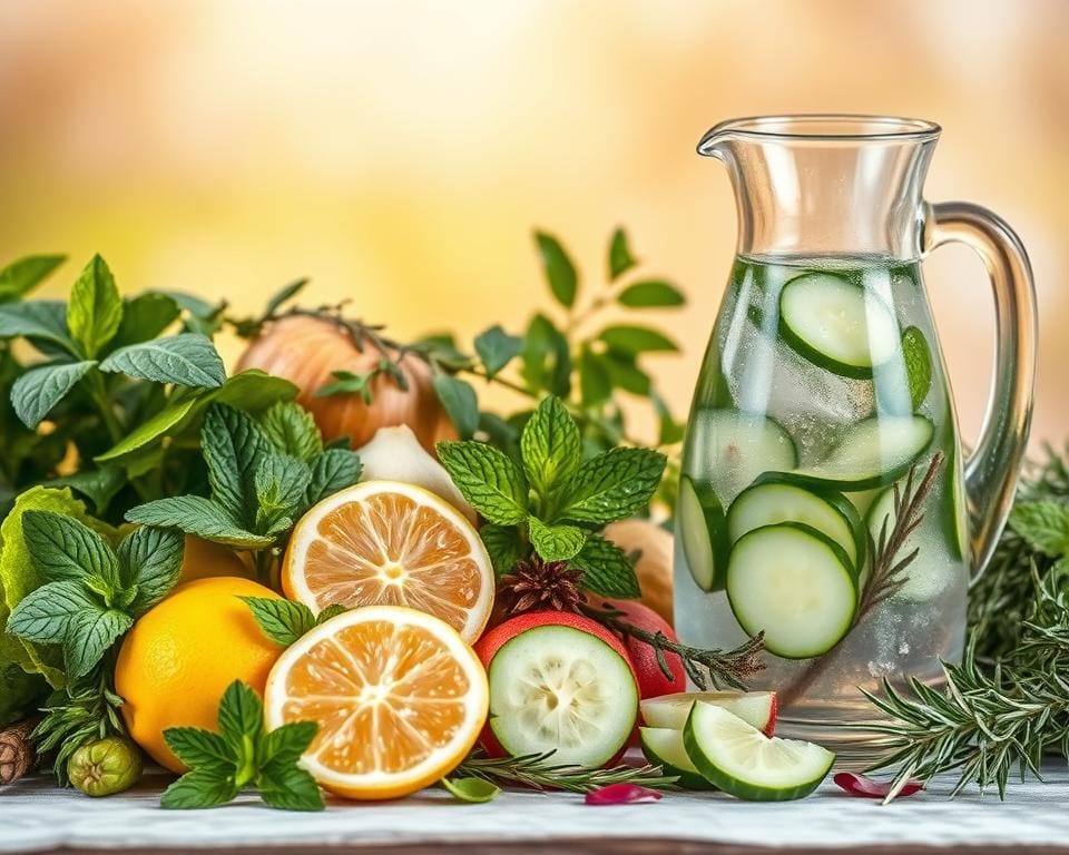 Natuurlijke water smaaktoevoegingen