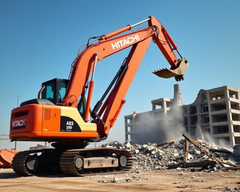 Waarom kiezen sloopbedrijven voor de Hitachi EX1200 graafmachine?