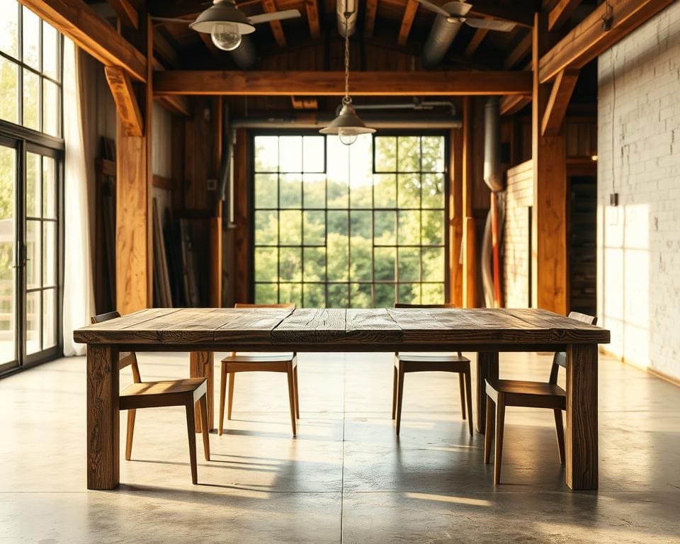 Wat zijn mooie combinaties van oud en nieuw hout?