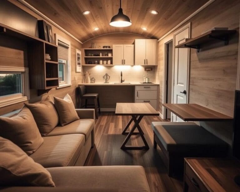 Wat zijn praktische meubels voor een tiny house?