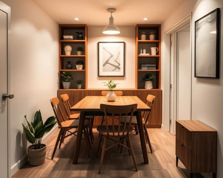Wat zijn praktische tips voor een kleine eetkamer?