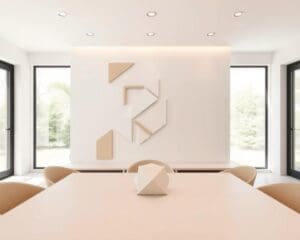Wat zijn speelse patronen voor een minimalistisch interieur?
