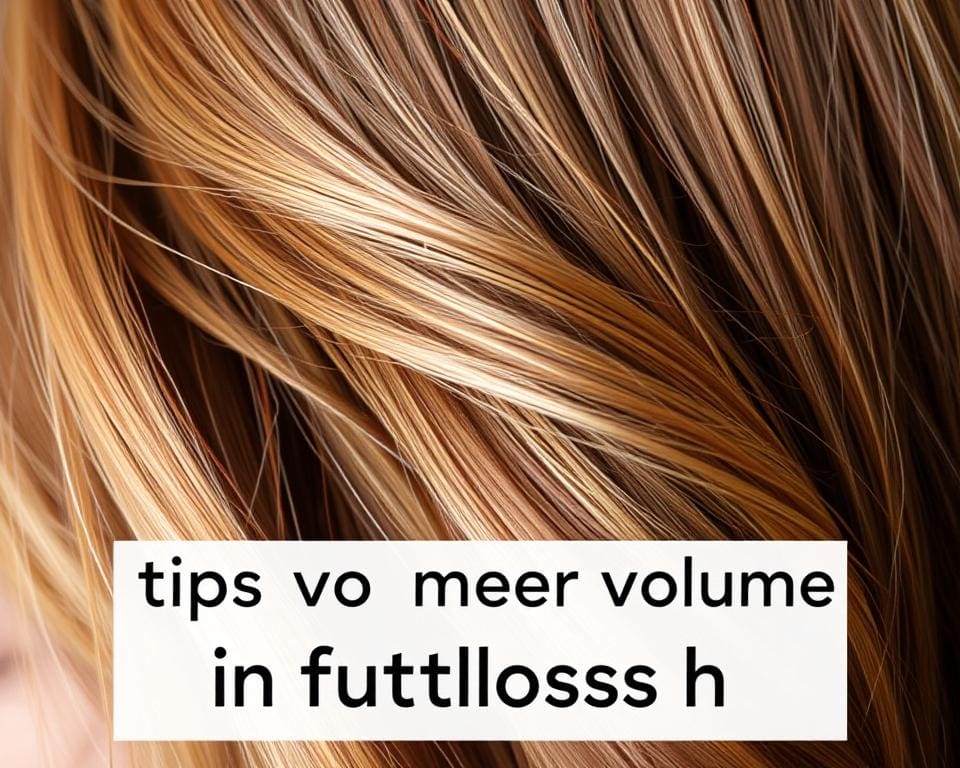 tips voor meer volume in futloos haar