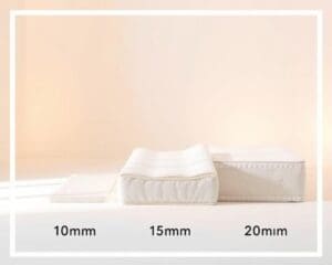 Wat is het verschil tussen 10, 15 en 20 mm matras?