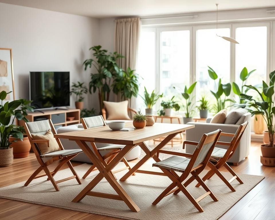 Wat zijn eco-keuzes voor opklapmeubels?