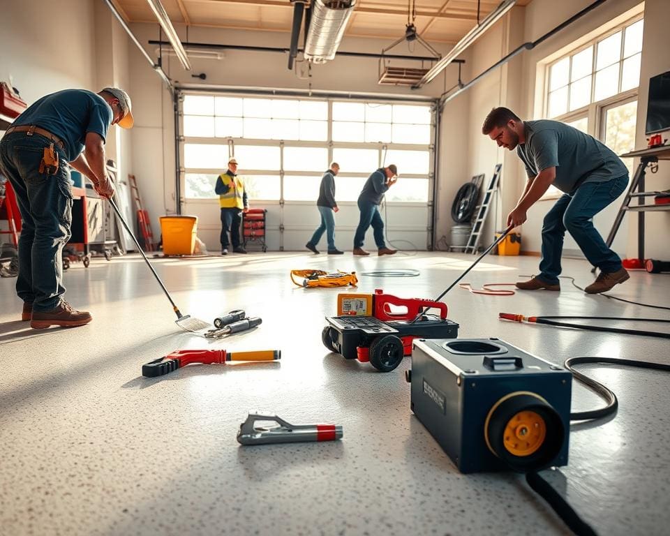 professionele installatie garagevloer