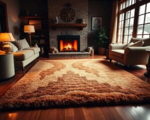 Een vloerkleed dat warmte brengt in de woonkamer