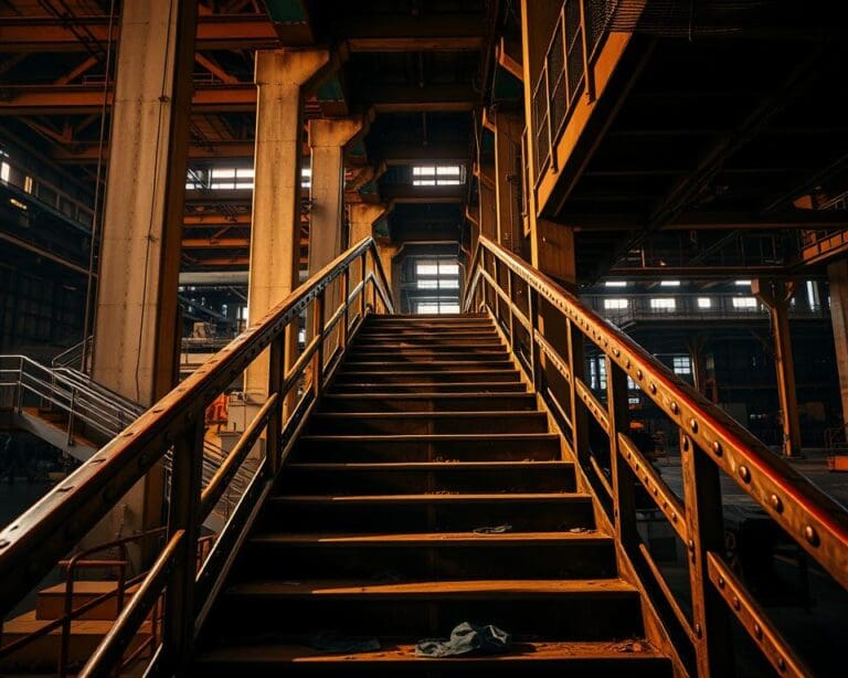 Trappen en leuningen in industriële uitvoering