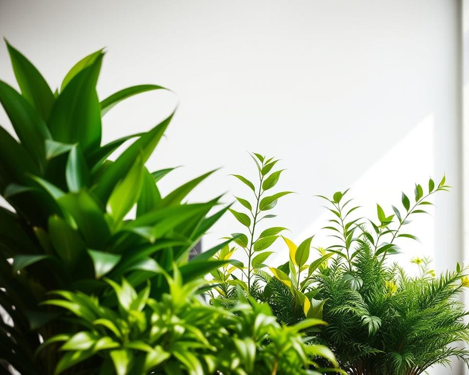groene kantoorplanten